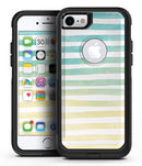 Green WaterColor Ombre Stripes - iPhone 7 or 8 OtterBox Case & Skin Kits