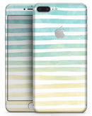 Green WaterColor Ombre Stripes - Skin-kit for the iPhone 8 or 8 Plus