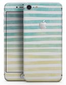 Green WaterColor Ombre Stripes - Skin-kit for the iPhone 8 or 8 Plus