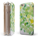 Green WaterColor Texture iPhone 6/6s or 6/6s Plus 2-Piece Hybrid INK-Fuzed Case