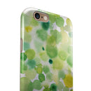 Green WaterColor Texture iPhone 6/6s or 6/6s Plus 2-Piece Hybrid INK-Fuzed Case