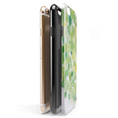 Green WaterColor Texture iPhone 6/6s or 6/6s Plus 2-Piece Hybrid INK-Fuzed Case