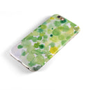 Green WaterColor Texture iPhone 6/6s or 6/6s Plus 2-Piece Hybrid INK-Fuzed Case