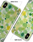 Green WaterColor Texture - iPhone X Clipit Case