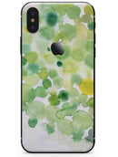 Green WaterColor Texture - iPhone X Skin-Kit