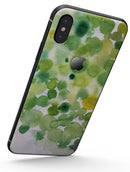 Green WaterColor Texture - iPhone X Skin-Kit