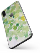 Green WaterColor Texture - iPhone X Skin-Kit