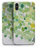 Green WaterColor Texture - iPhone X Skin-Kit