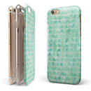 Green Watercolor Arches Pattern iPhone 6/6s or 6/6s Plus 2-Piece Hybrid INK-Fuzed Case