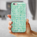 Green Watercolor Arches Pattern iPhone 6/6s or 6/6s Plus 2-Piece Hybrid INK-Fuzed Case