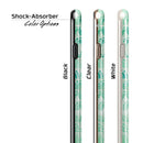 Green Watercolor Arches Pattern iPhone 6/6s or 6/6s Plus 2-Piece Hybrid INK-Fuzed Case