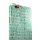 Green Watercolor Arches Pattern iPhone 6/6s or 6/6s Plus 2-Piece Hybrid INK-Fuzed Case