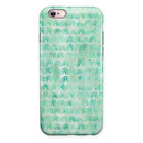 Green Watercolor Arches Pattern iPhone 6/6s or 6/6s Plus 2-Piece Hybrid INK-Fuzed Case