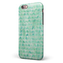 Green Watercolor Arches Pattern iPhone 6/6s or 6/6s Plus 2-Piece Hybrid INK-Fuzed Case