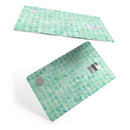 Green Watercolor Arches Pattern - Premium Protective Decal Skin-Kit for the Apple Credit Card