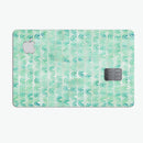Green Watercolor Arches Pattern - Premium Protective Decal Skin-Kit for the Apple Credit Card