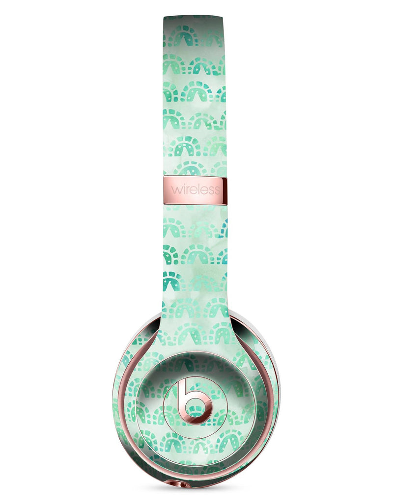 Green Watercolor Arches Pattern Full-Body Skin Kit for the Beats by Dre Solo 3 Wireless Headphones