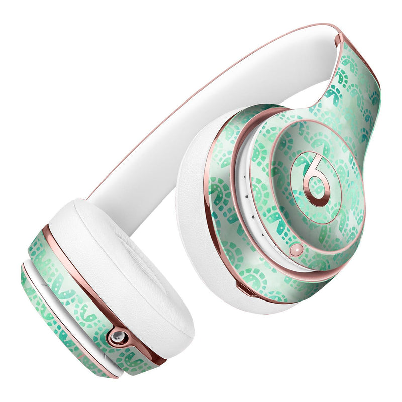 Green Watercolor Arches Pattern Full-Body Skin Kit for the Beats by Dre Solo 3 Wireless Headphones