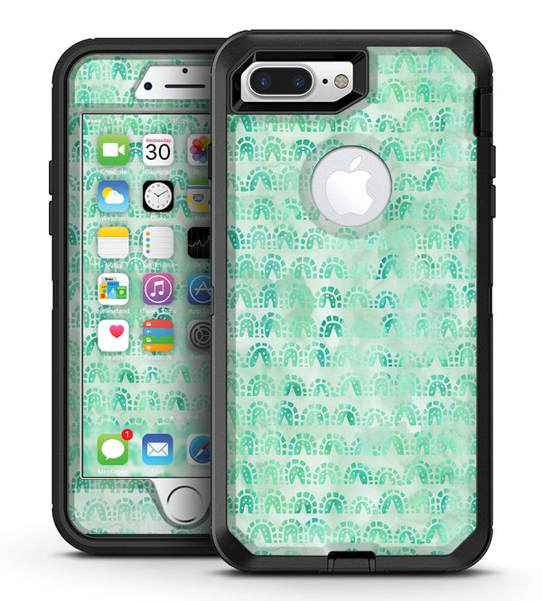 Green Watercolor Arches Pattern - iPhone 7 Plus/8 Plus OtterBox Case & Skin Kits