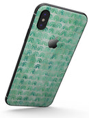 Green Watercolor Arches Pattern - iPhone X Skin-Kit