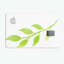 Green Watercolor Branch - Premium Protective Decal Skin-Kit for the Apple Credit Card