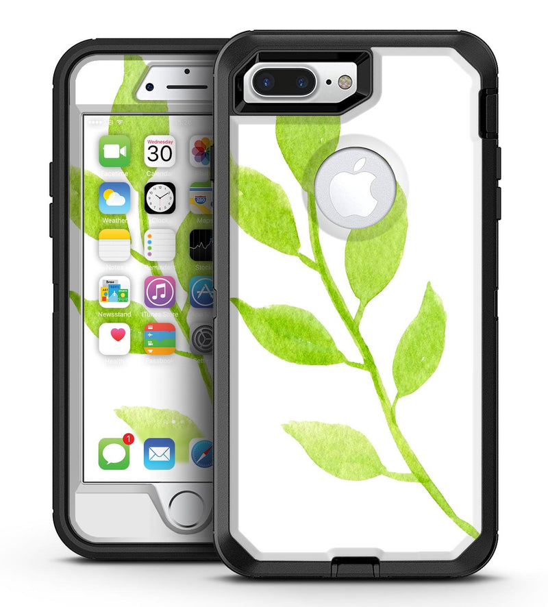 Green Watercolor Branch - iPhone 7 Plus/8 Plus OtterBox Case & Skin Kits