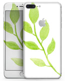 Green Watercolor Branch - Skin-kit for the iPhone 8 or 8 Plus