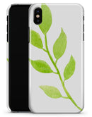Green Watercolor Branch - iPhone X Clipit Case