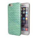 Green Watercolor Chevron iPhone 6/6s or 6/6s Plus 2-Piece Hybrid INK-Fuzed Case
