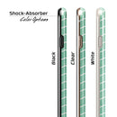 Green Watercolor Chevron iPhone 6/6s or 6/6s Plus 2-Piece Hybrid INK-Fuzed Case