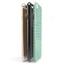 Green Watercolor Chevron iPhone 6/6s or 6/6s Plus 2-Piece Hybrid INK-Fuzed Case