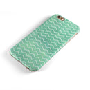 Green Watercolor Chevron iPhone 6/6s or 6/6s Plus 2-Piece Hybrid INK-Fuzed Case