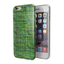 Green Watercolor Cross Hatch iPhone 6/6s or 6/6s Plus 2-Piece Hybrid INK-Fuzed Case