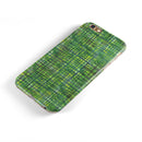 Green Watercolor Cross Hatch iPhone 6/6s or 6/6s Plus 2-Piece Hybrid INK-Fuzed Case