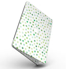Green Watercolor Dots over White - MacBook Pro with Retina Display Full-Coverage Skin Kit