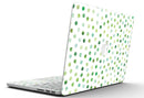 Green Watercolor Dots over White - MacBook Pro with Retina Display Full-Coverage Skin Kit
