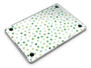 Green Watercolor Dots over White - MacBook Pro with Retina Display Full-Coverage Skin Kit