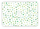 Green Watercolor Dots over White - MacBook Pro with Retina Display Full-Coverage Skin Kit