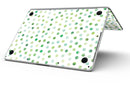 Green Watercolor Dots over White - MacBook Pro with Retina Display Full-Coverage Skin Kit