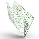 Green Watercolor Dots over White - MacBook Pro with Retina Display Full-Coverage Skin Kit