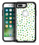 Green Watercolor Dots over White - iPhone 7 Plus/8 Plus OtterBox Case & Skin Kits