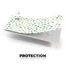 Green Watercolor Dots over White - Premium Protective Decal Skin-Kit for the Apple Credit Card