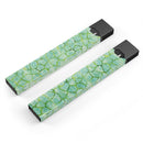 Green Watercolor Giraffe Pattern - Premium Decal Protective Skin-Wrap Sticker compatible with the Juul Labs vaping device