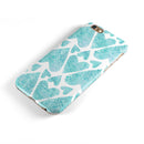 Green Watercolor Hearts Pattern iPhone 6/6s or 6/6s Plus 2-Piece Hybrid INK-Fuzed Case