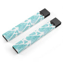 Green Watercolor Hearts Pattern - Premium Decal Protective Skin-Wrap Sticker compatible with the Juul Labs vaping device