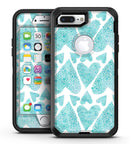 Green Watercolor Hearts Pattern - iPhone 7 Plus/8 Plus OtterBox Case & Skin Kits