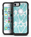 Green Watercolor Hearts Pattern - iPhone 7 or 8 OtterBox Case & Skin Kits