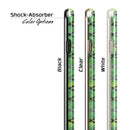 Green Watercolor Helix Pattern iPhone 6/6s or 6/6s Plus 2-Piece Hybrid INK-Fuzed Case