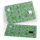 Green Watercolor Helix Pattern - Premium Protective Decal Skin-Kit for the Apple Credit Card