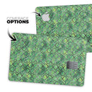 Green Watercolor Helix Pattern - Premium Protective Decal Skin-Kit for the Apple Credit Card